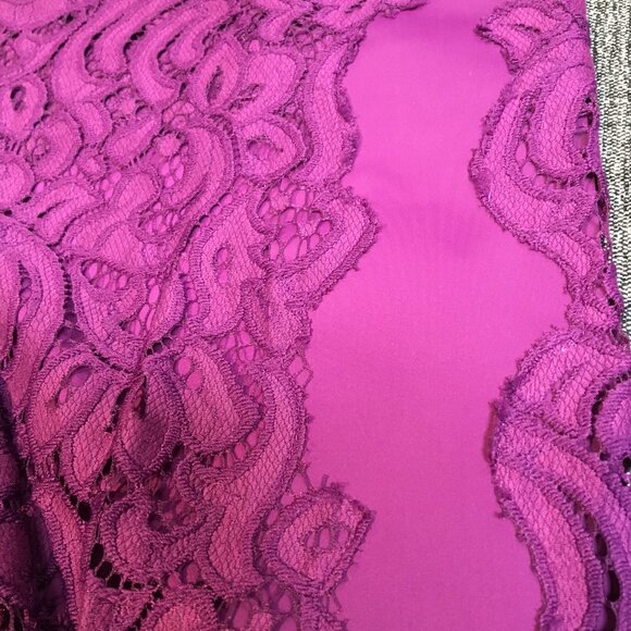 Gorgeous purple lace sheath, sz 6 - Picture 8 of 9